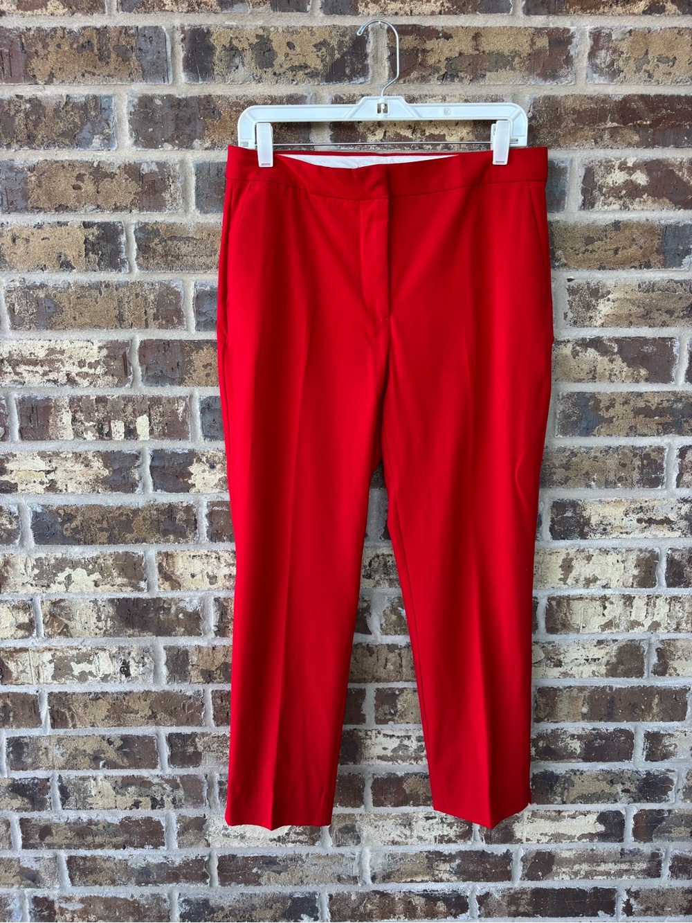 ZARA Red Tailored 2-Piece Pantsuit Set | Blazer + Trousers | Size 8/M - Picture 9 of 11
